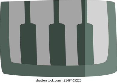 Festival piano, illustration, vector on a white background.