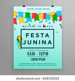 festival poster for festa junina