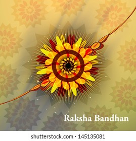 Festival Raksha Bandhan celebration colorful background vector