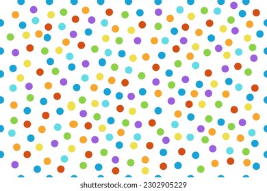 Festival seamless pattern with confetti.