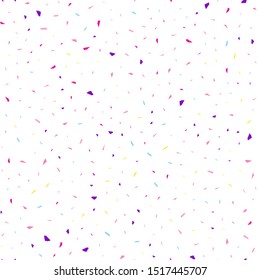 Festival seamless pattern with confetti. Repeating background, vector illustration