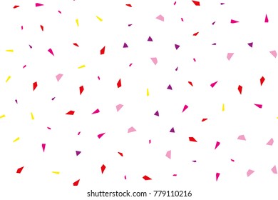 Festival seamless pattern with confetti. Repeating background, vector illustration Rectangular horizontal  