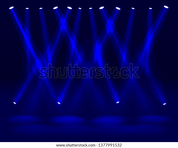 Festival Show Light Dance Floor Banner Stock Vector (Royalty Free