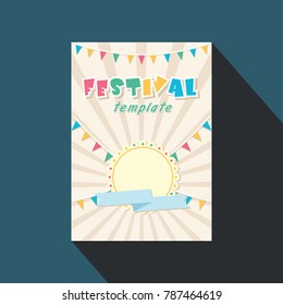 festival template poster banner