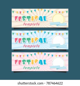 festival template poster banner