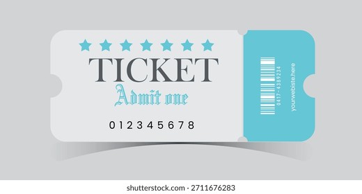 Festival Ticket admite un diseño de Vector