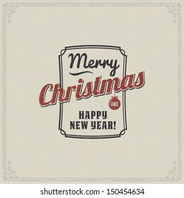 festival type classical xmas card with calligraphic and typographic elements festival type classic vacation star formal border ball new christmas elegant ornate fancy santa old-fashioned traditional s