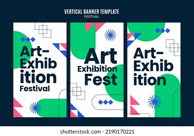 Festival Web Banner for Social Media Vertical Poster, banner, space area and background