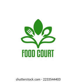 Festivasl Food Court Food Hall Logo Template Vector