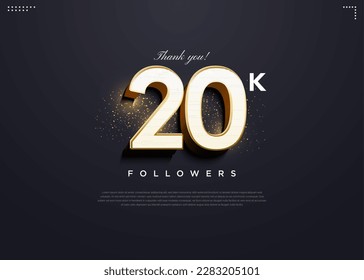 festive 20k followers celebration template.