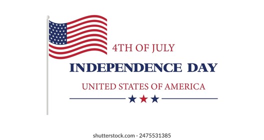 Festive 4th of July Wishes with a USA Flag Design