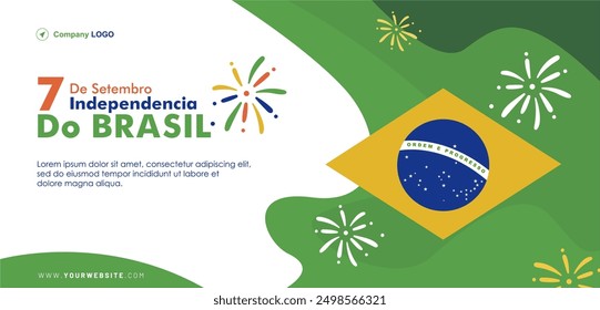 Festive 7 de setembro, dia da independencia do Brasil 2024, (translation : 7 September, Independence Day of Brazil 2024), Background, Banner, Billboard, Poster, Social Media, Social Media template