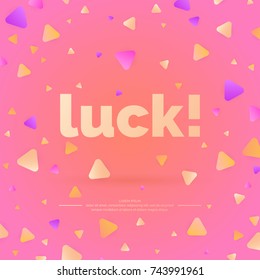 Festive abstract background with circles. Vector template for design.