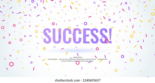 Festive abstract background with confetti. Vector template for design. Festive abstract background with confetti. Vector template for design.