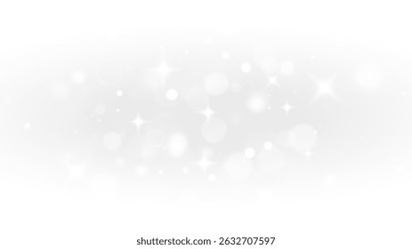 Festive abstract background with glowing particles, white sparkles, and magical shimmer. Ideal for Christmas, New Year, and celebration-themed designs.