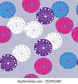 Festive abstract background of a stylized circles