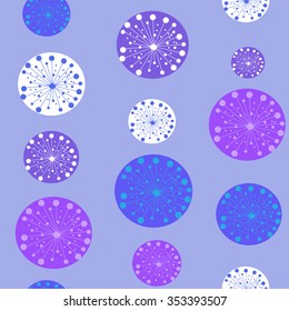 Festive abstract background of a stylized snowflakes
