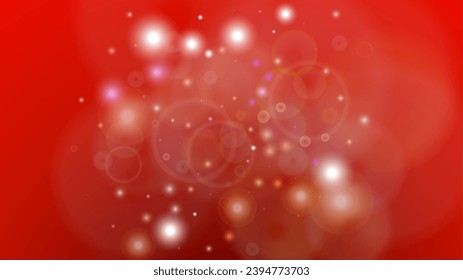 Festive Abstract Defocused Light Spot Background Design. Christmas snowfall Vector Horizontal Illustration. Cosmic Print. Glitter confetti. Good for Banners, Posters, Covers, Flyers, Cards.