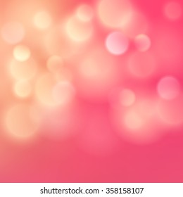 Festive abstract magic blurred defocused delicate circular colorful light bokeh vector background web templates, layout, card, vip, banners, store, present, sale, certificate, gift Pink 