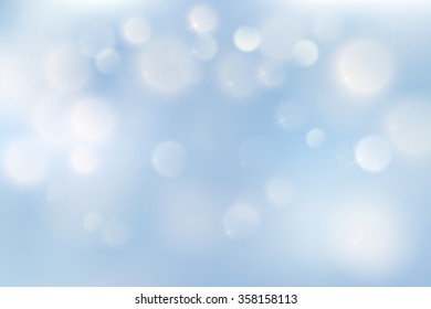 Festive abstract magic blurred defocused delicate circular colorful light bokeh vector background web templates, layout, card, vip, banners, store, present, shopping, sale, certificate, gift. Blue