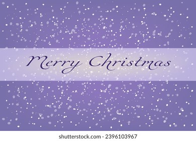 Fondo festivo de la nieve nocturna abstracta con letras. Feliz Navidad Invierno la luz de nieve de invierno violeta fondo degradado. Iluminación de la ilustración invernal. Burla de Skyline. Ilustración del vector