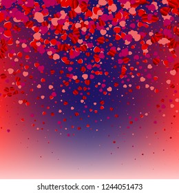 
Festive abstract romantic background with hearts
