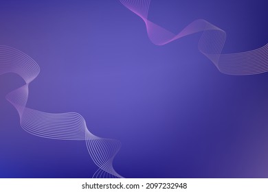 Festive active Blue, purple gradient and ribbon chain background. Abstract concept fantastic wallpaper, cover, interface with gradient lines. Birthday, presentation, advertisement, place for text