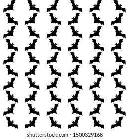 Festive backdrop with bats for Halloween greetings. Vector illustration with wild flying creatures.

