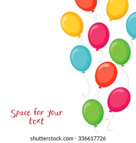 Festive background with balloons