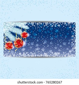 Festive background with balls.