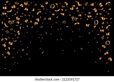 fondo festivo, banner con confetti de colores y tiras sobre fondo blanco o negro