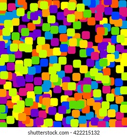 Festive background for the birthday celebration. Multi-colored sweets, bokeh. Romantic background