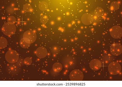 Fondo festivo con efecto bokeh, estrellas y polvo brillante