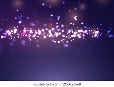 Fondo festivo con diseño de luces de boquilla