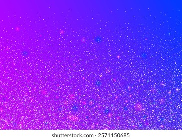 Festive Background. Carnaval Confetti. Modern Design. Disco Concept. Transparent Serpentine. Purple Happy Effect. Cristal Ribbon. Glare Isolated Cristals. Pink Festive Background