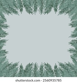 Festive background with Christmas tree branches.