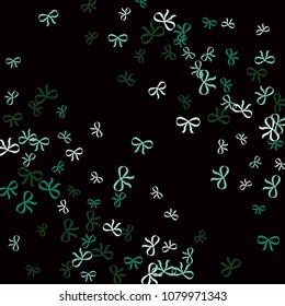 Festive Background with Colorful Bows. Cute Pattern for Postcard, Print, Banner or Poster. Small Pretty Bows For Party Decoration, Wedding, Birthday or Anniversary Invitation. Vector
 
