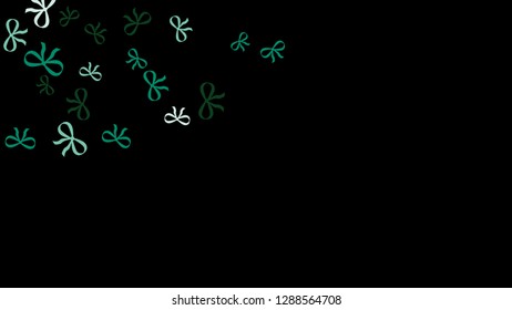 Festive Background with Colorful Bows. Cute Pattern for Postcard, Print, Banner or Poster. Small Pretty Bows For Party Decoration, Wedding, Birthday or Anniversary Invitation. Vector
