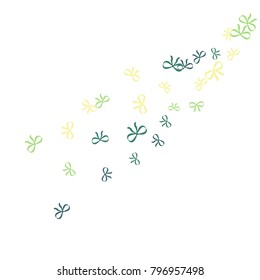 Festive Background with Colorful Bows. Cute Pattern for Postcard, Print, Banner or Poster. Small Pretty Bows For Party Decoration, Wedding, Birthday or Anniversary Invitation. Vector