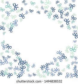 Festive Background with Colorful Bows.  Vector
