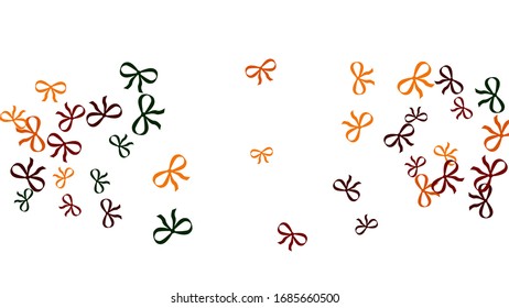 Festive Background with Colorful Bows.   Vector 
