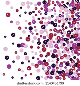 Festive Background with Colorful buttons. Trendy Pattern for Postcard, Print, Banner or Poster. Vector