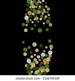 Festive Background with Colorful buttons. Trendy Pattern for Postcard, Print, Banner or Poster. Vector
