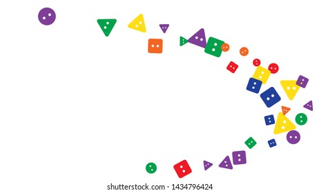 Festive Background with Colorful buttons. Trendy Pattern for Postcard, Print, Banner or Poster. Vector
