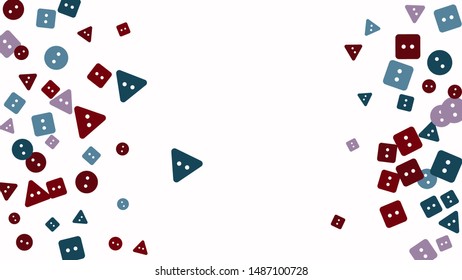 Festive Background with Colorful buttons. Trendy Pattern for Postcard, Print, Banner or Poster. Vector
