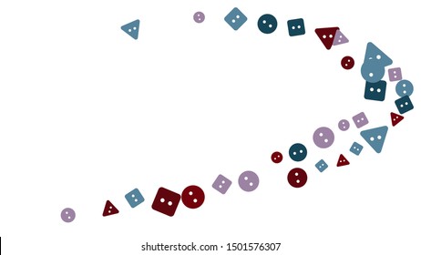 Festive Background with Colorful buttons. Trendy Pattern for Postcard, Print, Banner or Poster. Vector
