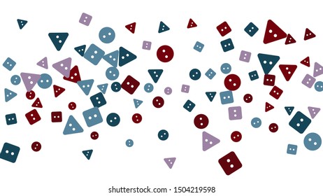 Festive Background with Colorful buttons. Trendy Pattern for Postcard, Print, Banner or Poster. Vector
