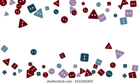 Festive Background with Colorful buttons. Trendy Pattern for Postcard, Print, Banner or Poster. Vector

