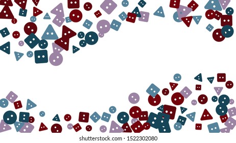 Festive Background with Colorful buttons. Trendy Pattern for Postcard, Print, Banner or Poster. Vector
