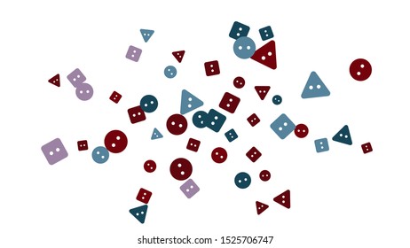 Festive Background with Colorful buttons. Trendy Pattern for Postcard, Print, Banner or Poster. Vector
